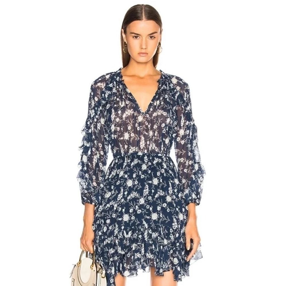 Ulla Johnson Silk‎ Floral Alissa Dress Size Small